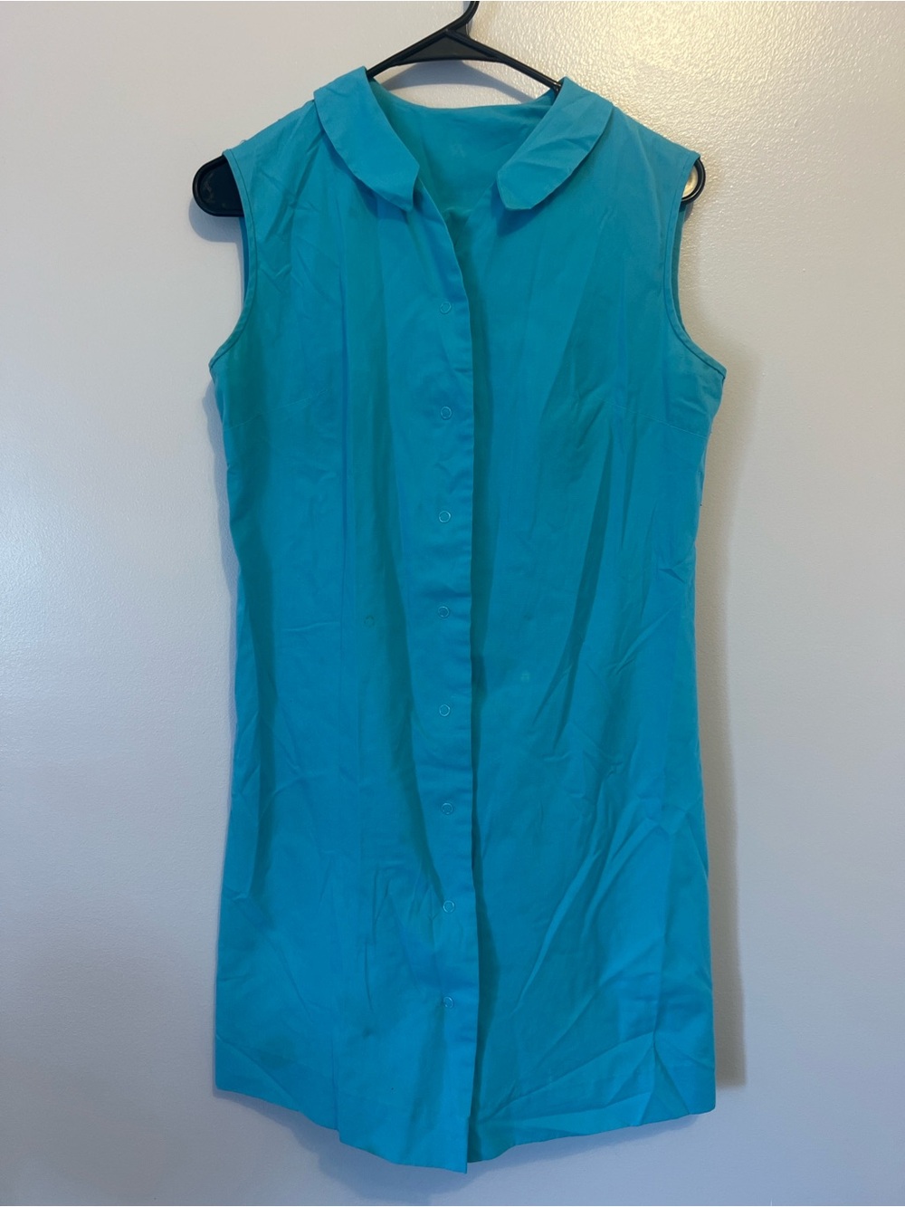 Vintage Aldens Sleeveless Teal Shirt Romper